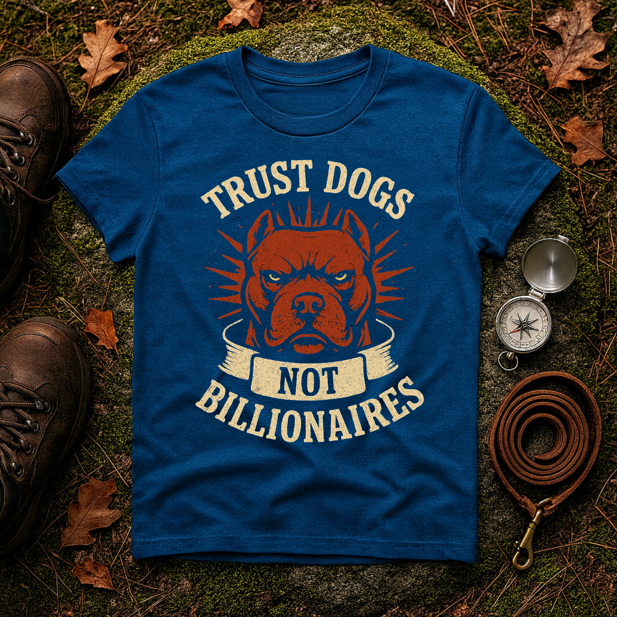 Trust Dogs, Not Billionaires (Pitbull) T-Shirt