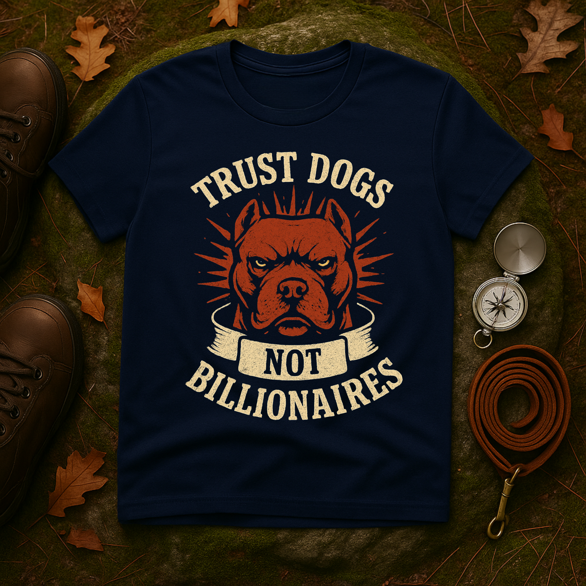 Trust Dogs, Not Billionaires (Pitbull) T-Shirt