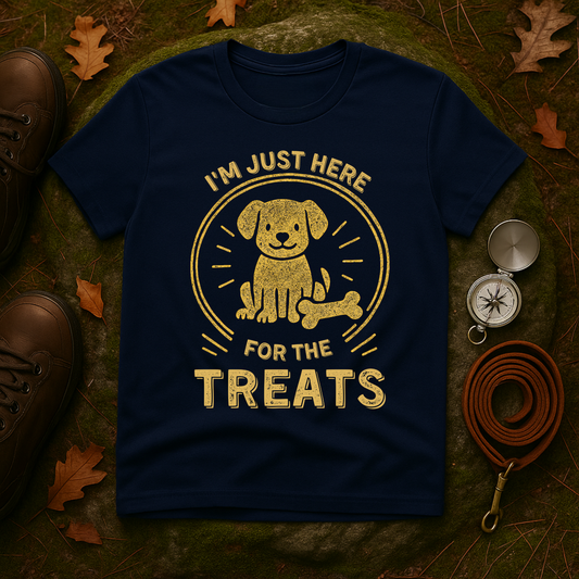 Funny Dog Shirt – I'm Just Here for the Treats Tee