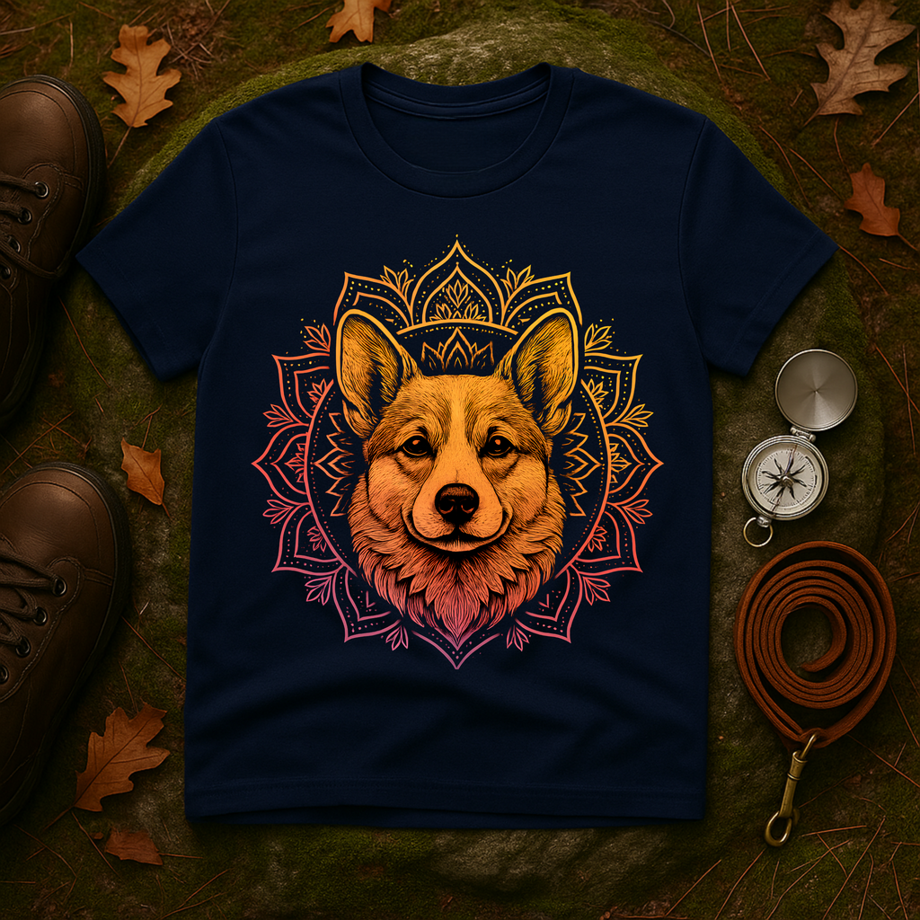 Corgi Mandala T-Shirt