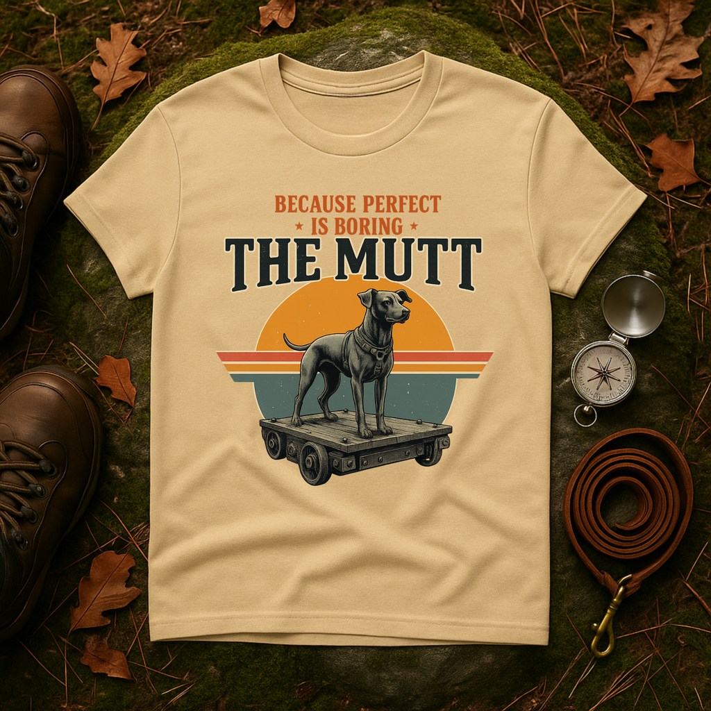 Vintage Mutt Because Perfect is Boring T-Shirt