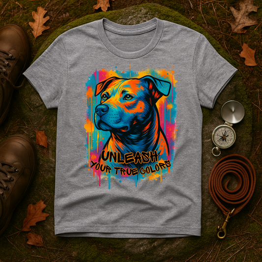 Colorful Pitbull Shirt – Unleash Your True Colors Tee