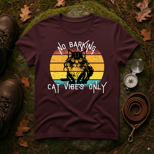 Cat Vibes Only Tee – Funny Retro Cat Lover Shirt