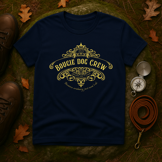 Bougie Dog Crew T-Shirt — Spoiled Dog Mom Tee