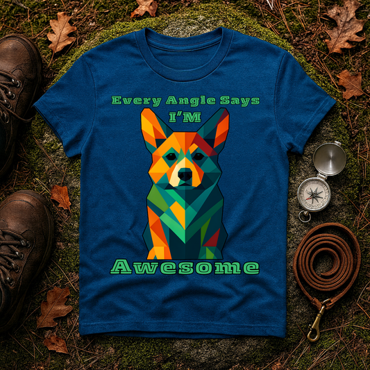 Colorful Dog Art T-Shirt | Every Angle Says I'm Awesome | Unisex Graphic Tee for Pet Lovers, Gift for Dog Owners, Birthday Shirt, Fun [...]