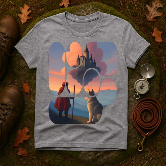 Magical Landscape T-Shirt, Unisex Graphic Tee, Adventure Apparel, Fantasy Gift, Casual Wear, Travel Enthusiasts
