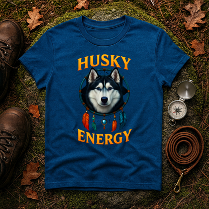 Husky Energy T-Shirt, Unisex Dog Lover Tee, Casual Wear, Pet Owner Gift, Animal Spirit Shirt, Outdoor Adventure Top