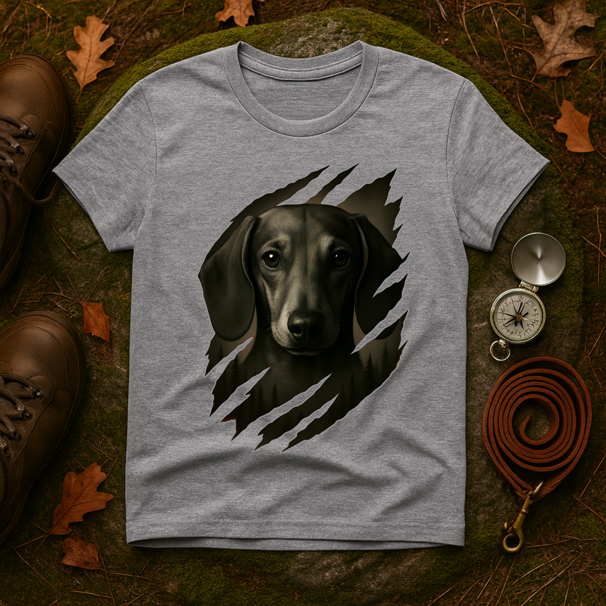 Dachshund Ripped Claw T-Shirt