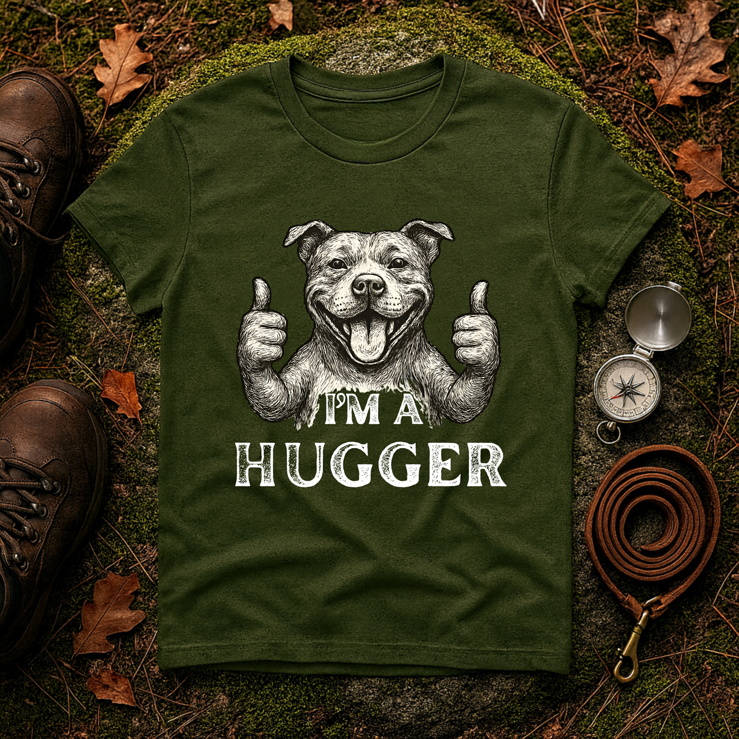 Pitbull Hugger T-Shirt | Funny Dog Lover Graphic Tee