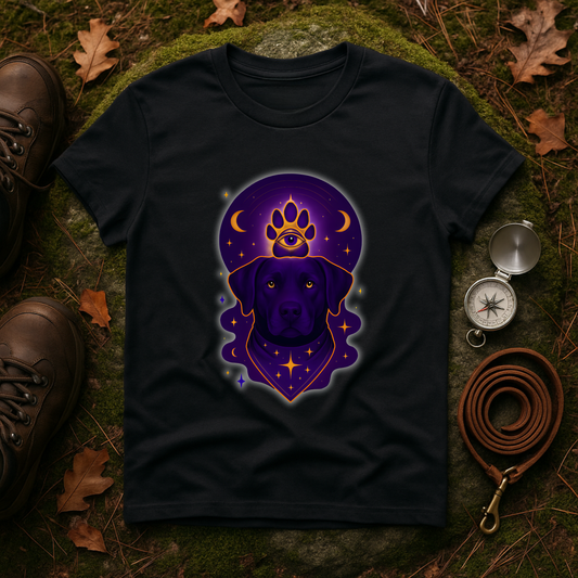 Third Eye Dog T-Shirt | Mystic Spiritual Cosmic Paw Tee