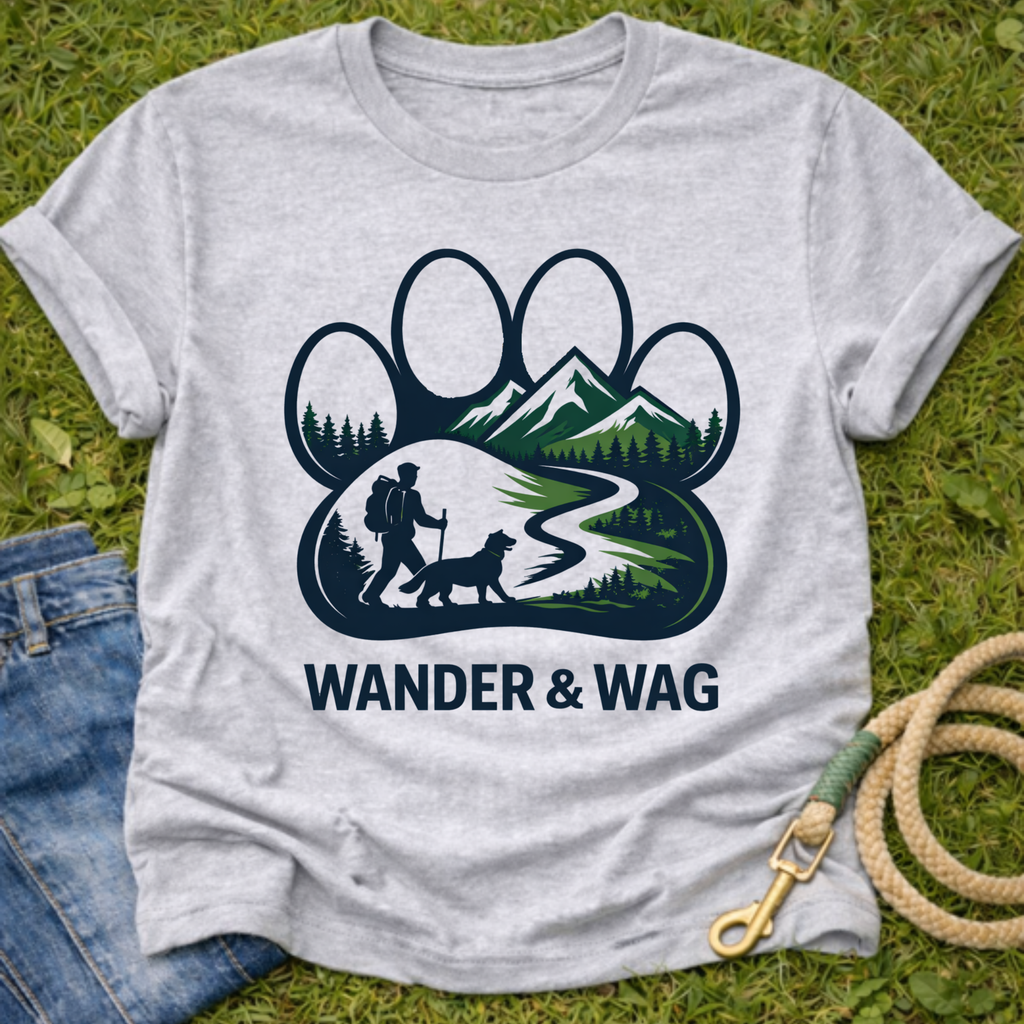 Wander & Wag Hiking Paw T-Shirt
