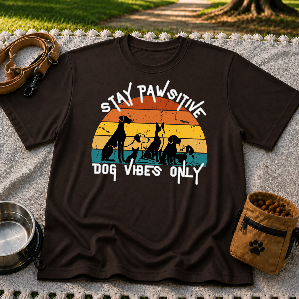 Stay Pawsitive Dog Vibes Only T-Shirt