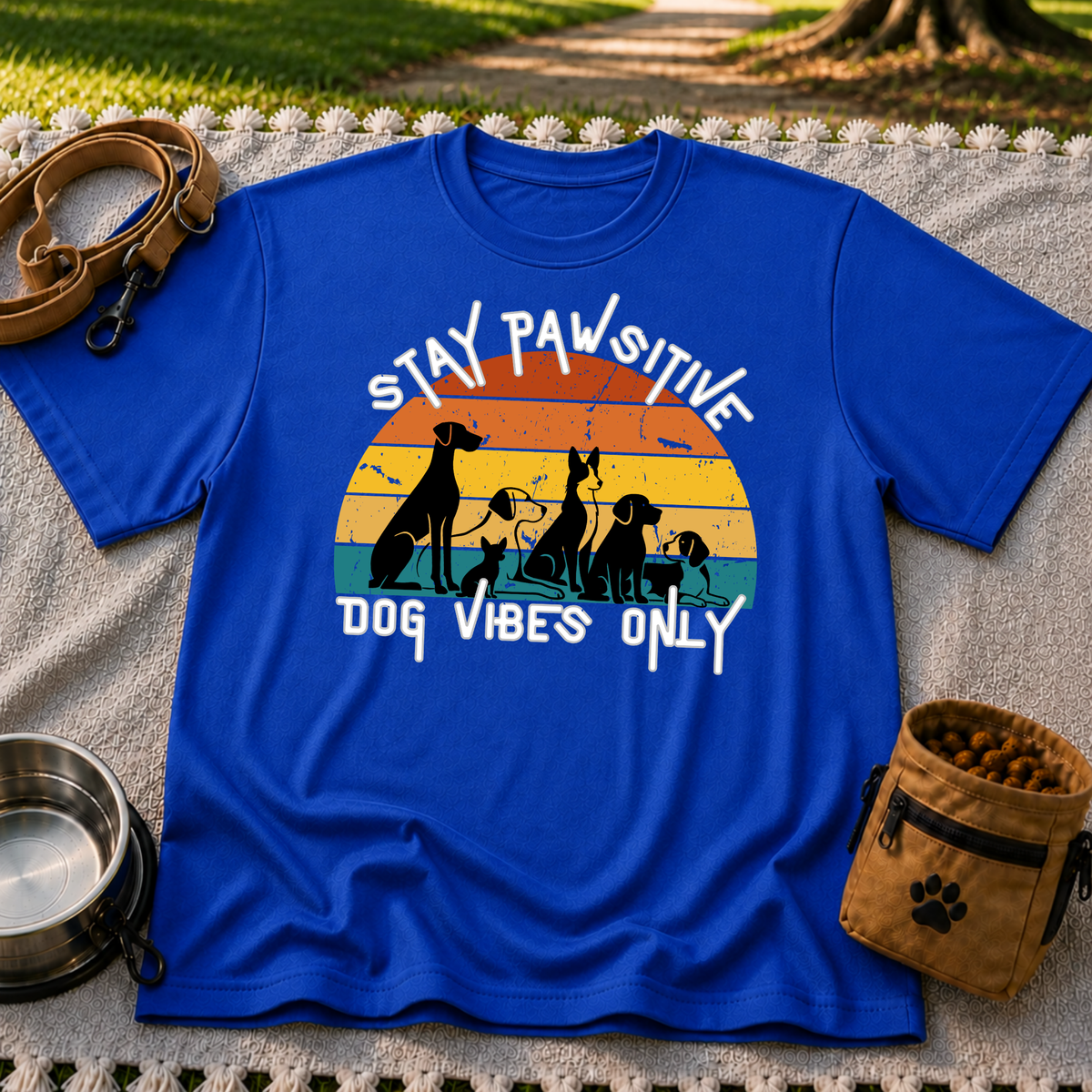 Stay Pawsitive Dog Vibes Only T-Shirt
