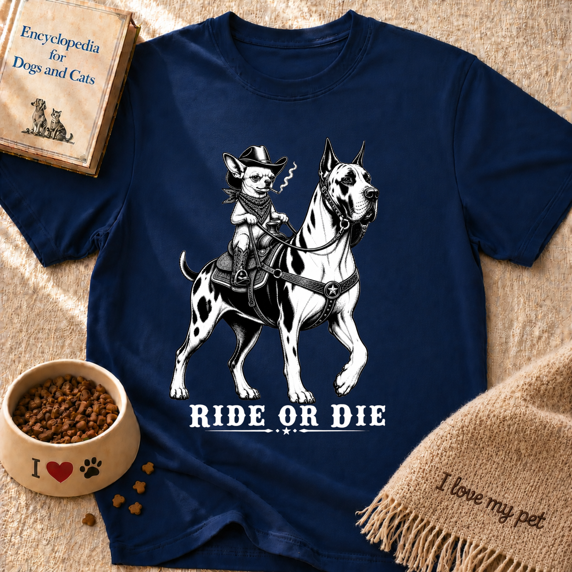 Ride or Die Dog Rider T-Shirt