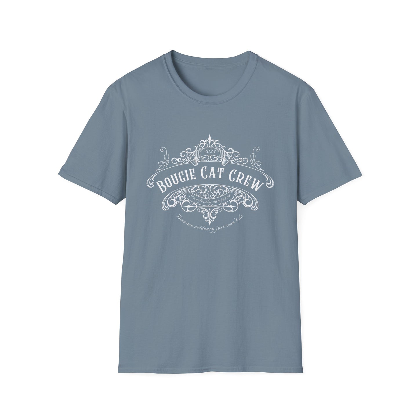 Bougie Cat Crew Tee – Purrfectly Pampered Cat Shirt