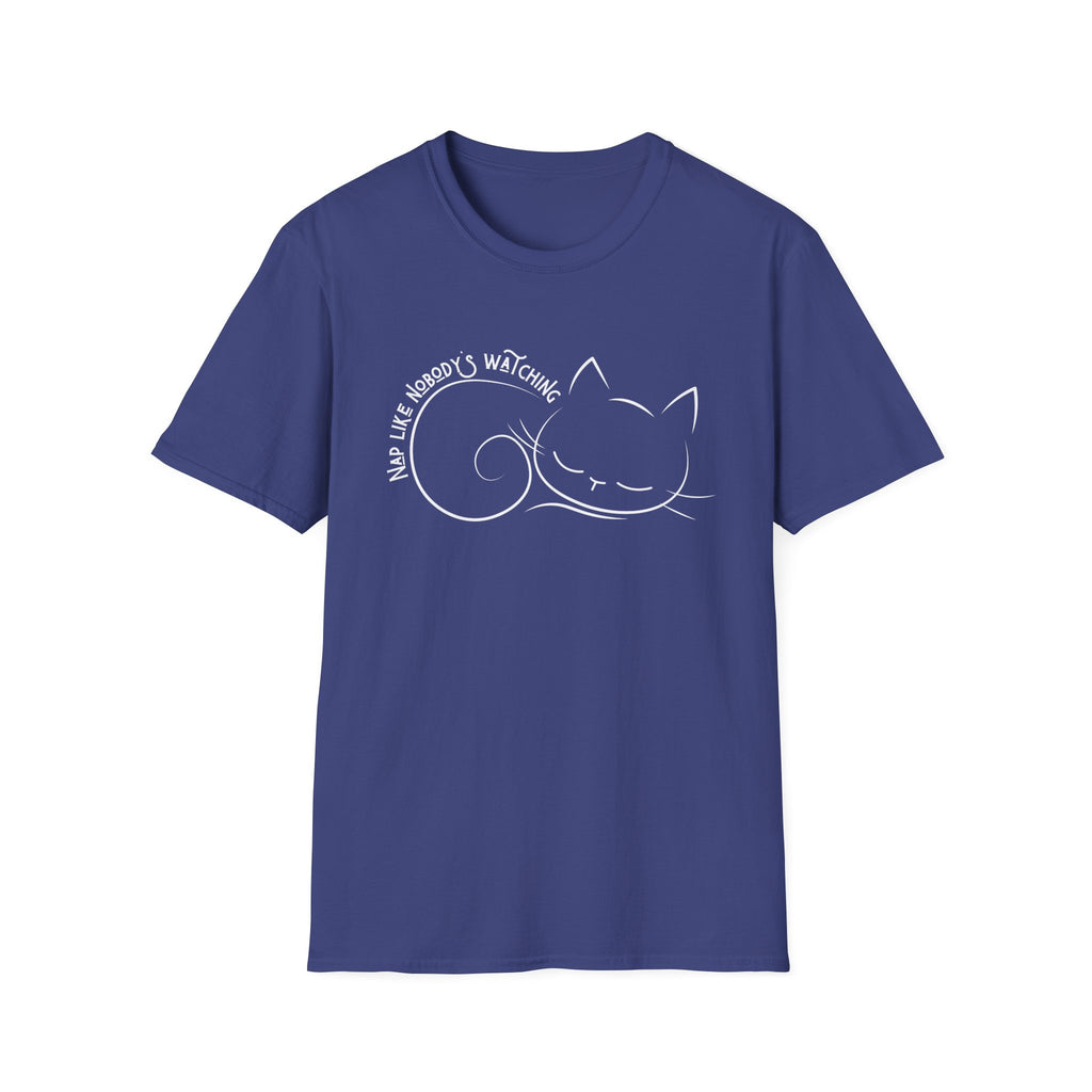 Nap Like Nobody's Watching Cat T-Shirt