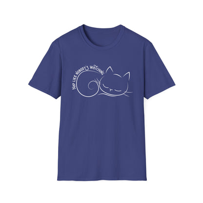 Nap Like Nobody's Watching Cat Tee – Cute Cat Shirt