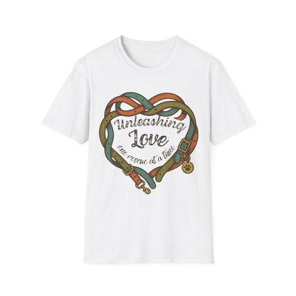 Unleashing Love Rescue Tee – Adopt Don't Shop