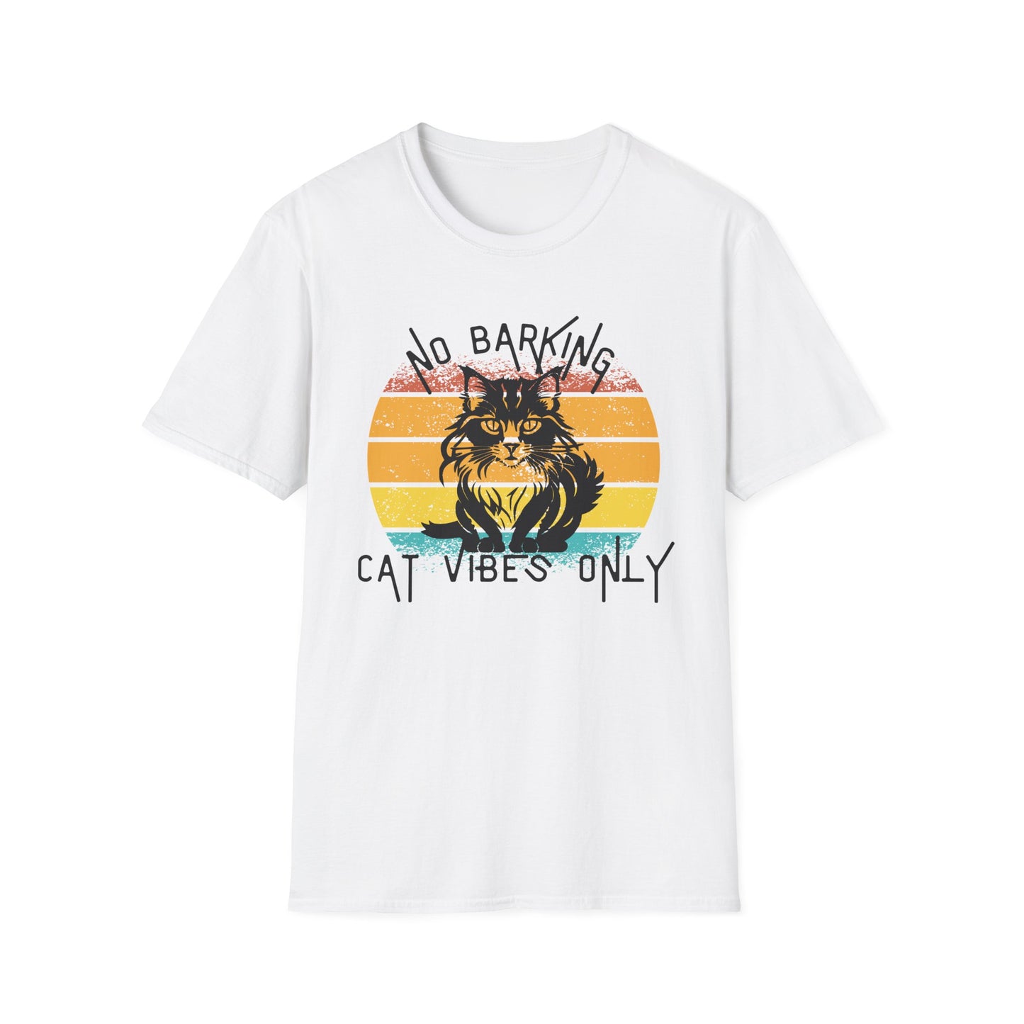 Cat Vibes Only Tee – Funny Retro Cat Lover Shirt