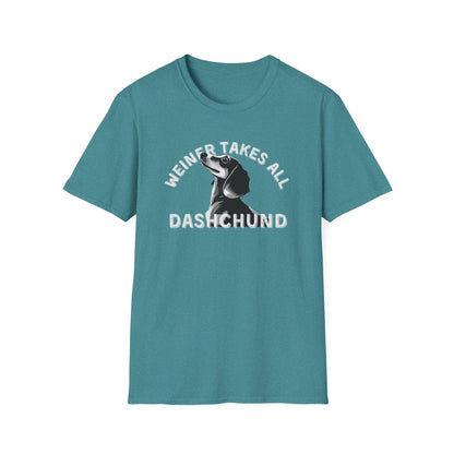 Funny Dachshund Shirt – Weiner Takes All T-Shirt
