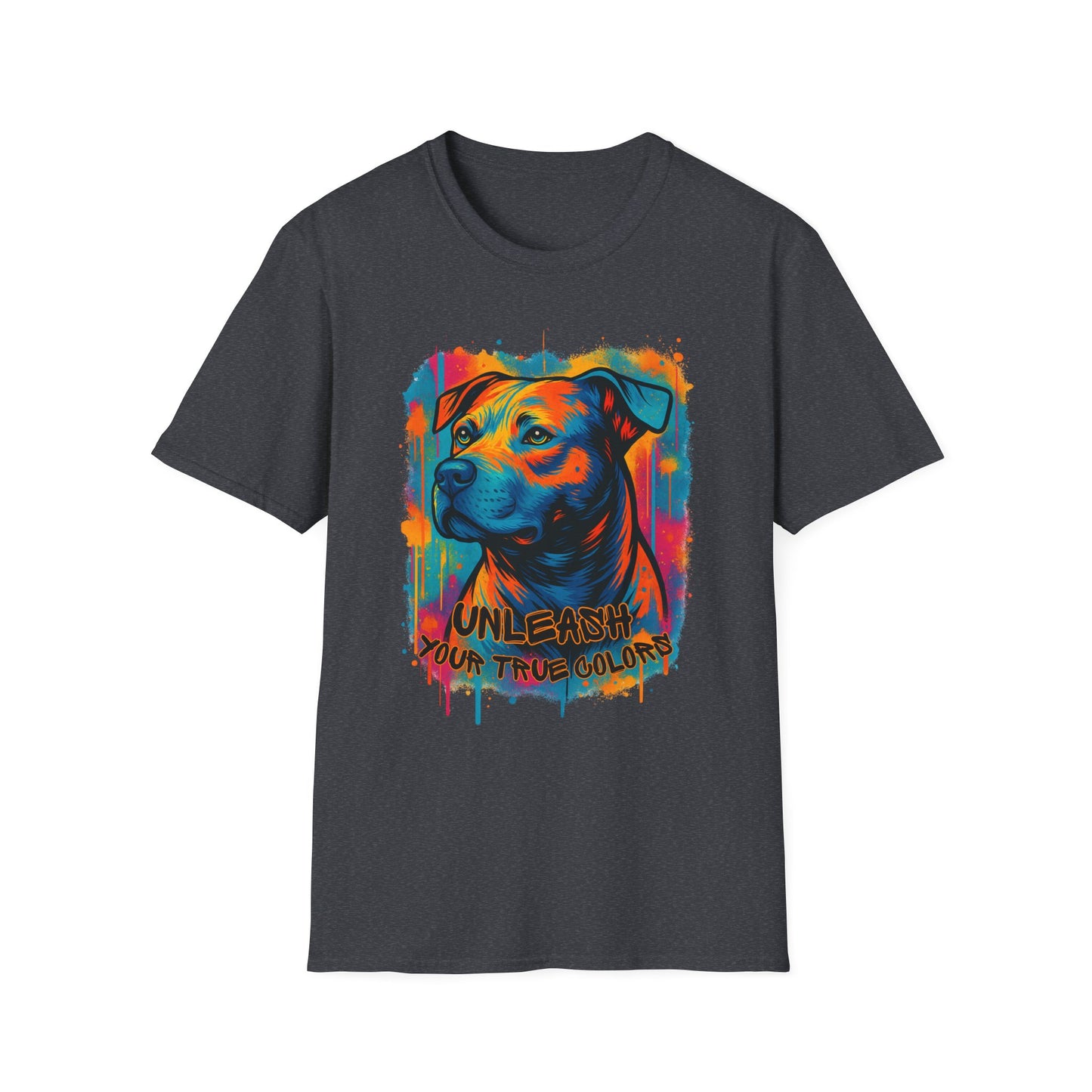Colorful Pitbull Shirt – Unleash Your True Colors Tee