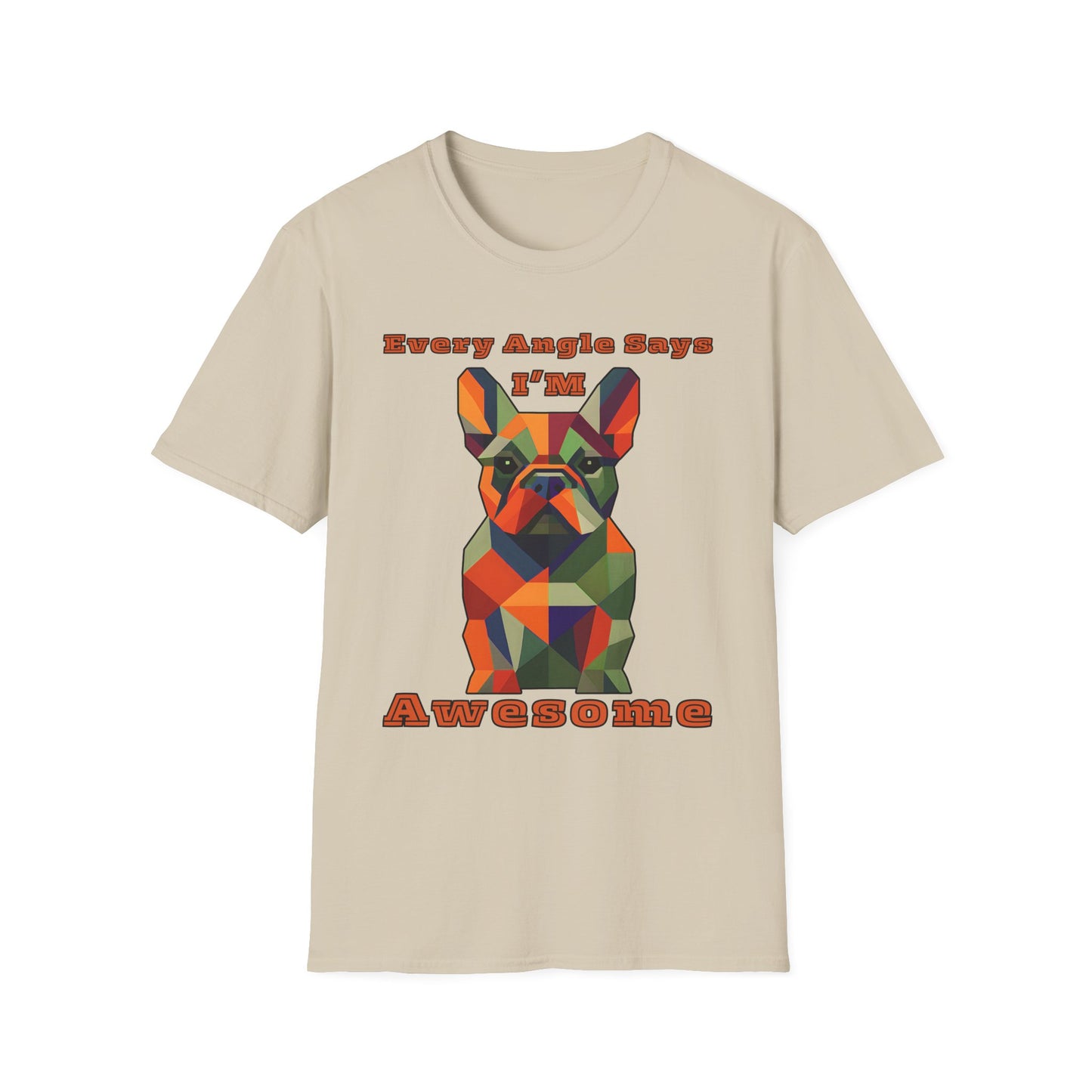 Awesome French Bulldog Unisex Softstyle T-Shirt, Dog Lover Gift, Casual Wear, Birthday Gift, Funny Tee, Pet Owner Merch