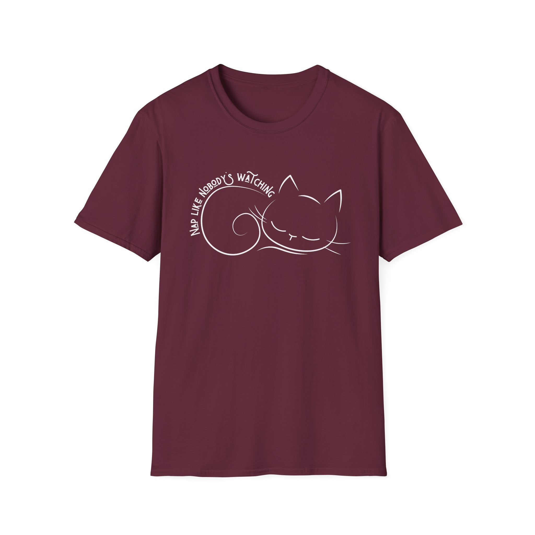 Nap Like Nobody's Watching Cat T-Shirt