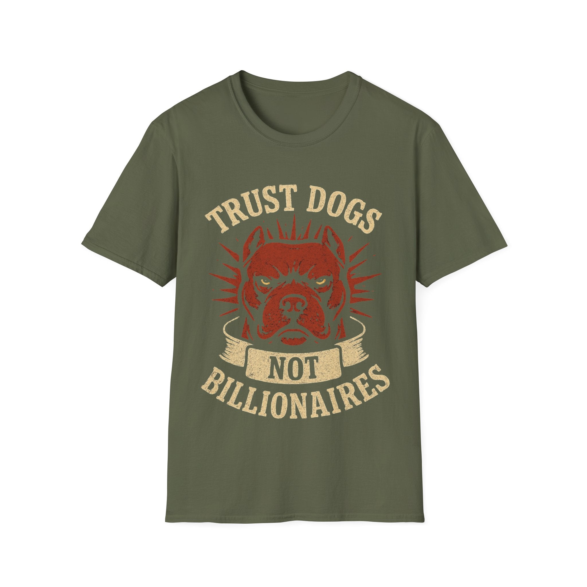 Trust Dogs, Not Billionaires (Pitbull) T-Shirt