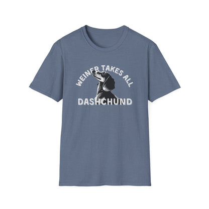 Funny Dachshund Shirt – Weiner Takes All T-Shirt
