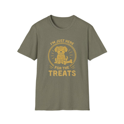 Funny Dog Shirt – I'm Just Here for the Treats Tee