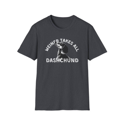 Funny Dachshund Shirt – Weiner Takes All T-Shirt