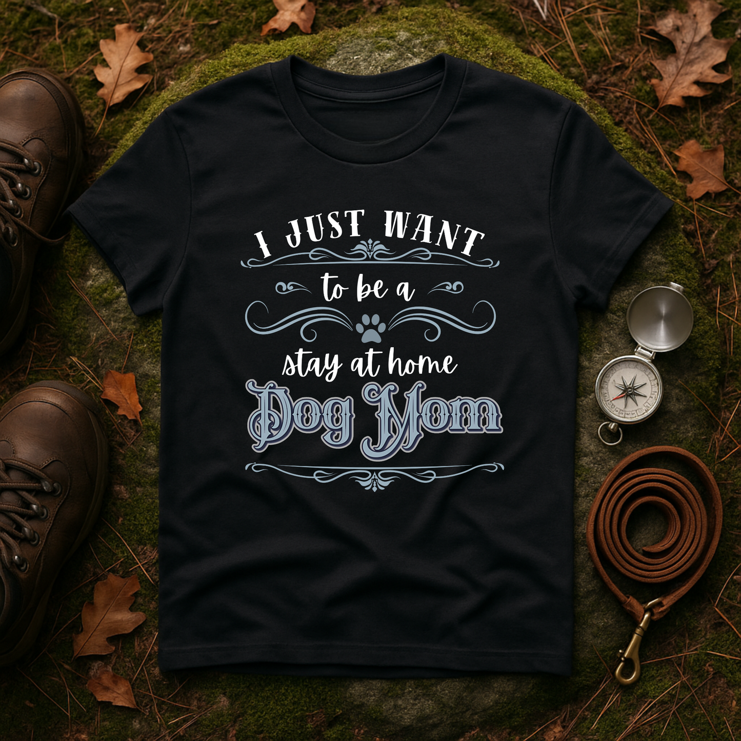 Stay at Home Dog Mom Shirt – Funny Pet Lover T-Shirt