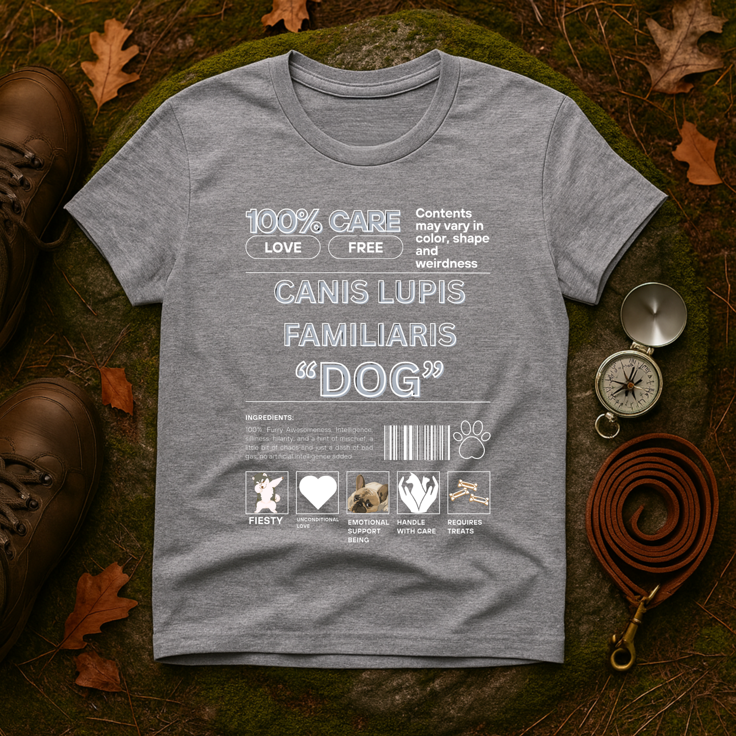 Canis Lupus Familiaris Dog Tee - Funny Vet Label