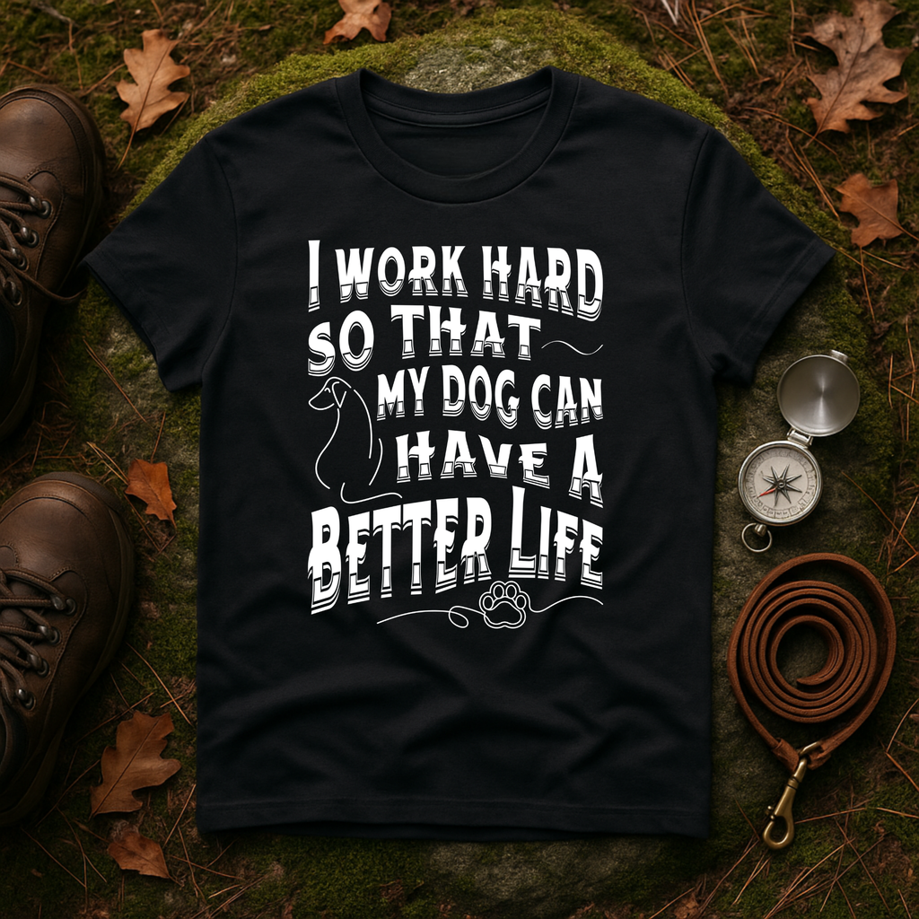 I Work Hard Dog Parent T-Shirt