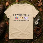 Pawsitively All My Pugs in a Row T-Shirt