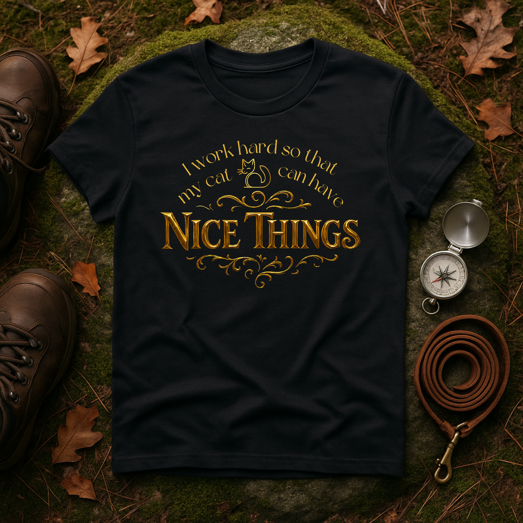 I Work Hard So My Cat Can Have Nice Things T-Shirt
