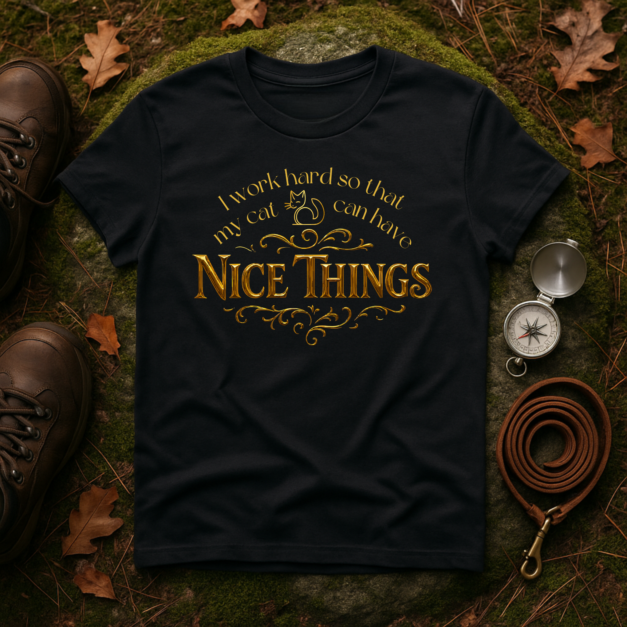 I Work Hard So My Cat Can Have Nice Things T-Shirt