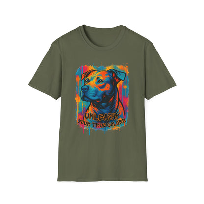 Colorful Pitbull Shirt – Unleash Your True Colors Tee