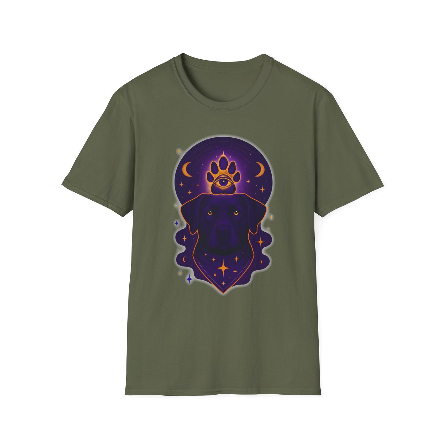 Mystical Animal T-Shirt, Celestial Shirt, Astrology Tee, Gift for Dog Lovers, Unique Graphic Apparel