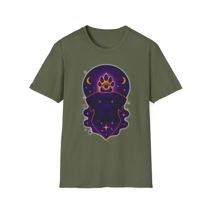 Mystical Animal T-Shirt, Celestial Shirt, Astrology Tee, Gift for Dog Lovers, Unique Graphic Apparel
