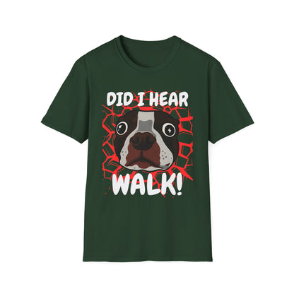Funny Dog Walking T-Shirt | Did I Hear Walk Graphic Tee