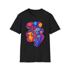 Psychedelic Alien Dog Headphones T-Shirt