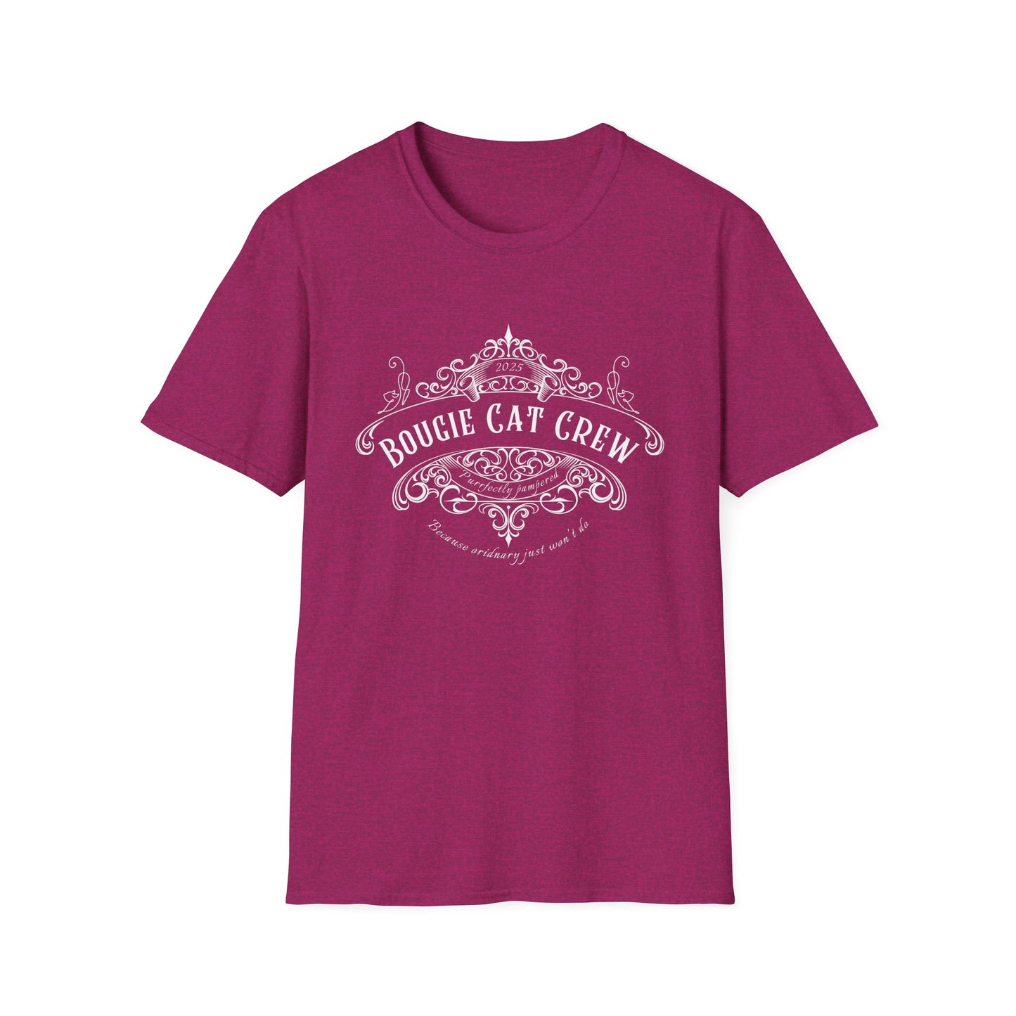 Bougie Cat Crew Tee – Purrfectly Pampered Cat Shirt