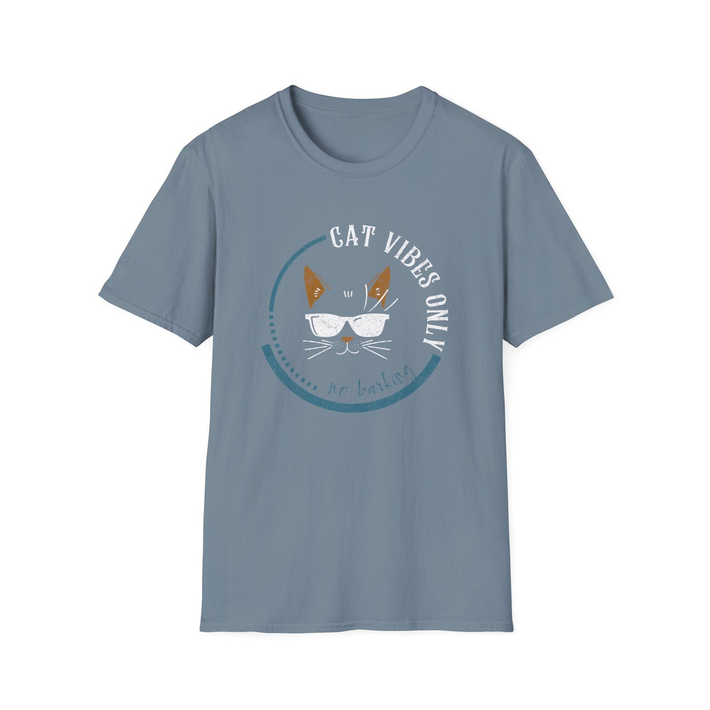Cat Vibes Only Tee – Funny Cat Lover Shirt, No Barking