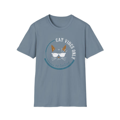 Cat Vibes Only Tee – Funny Cat Lover Shirt, No Barking