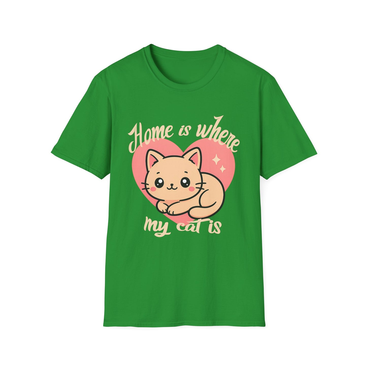 Cute Kawaii Cat Shirt – Home Is Where My Cat Is Tee