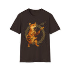 Rocking Shiba Inu Dog Guitar T-Shirt