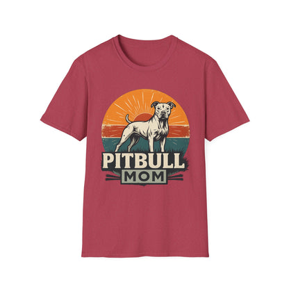 Vintage Pitbull Mom Shirt – Retro Dog Lover Gift Tee