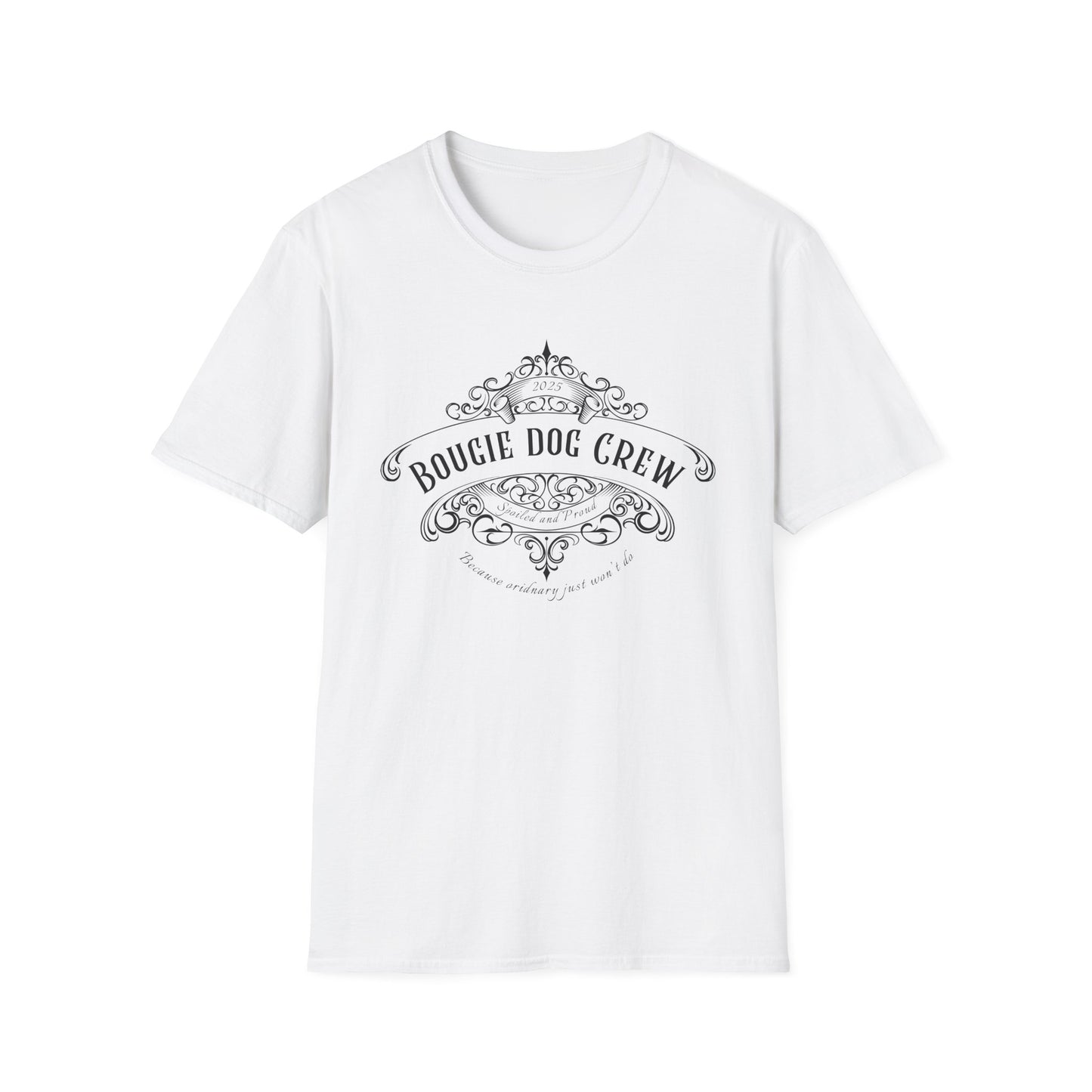 Bougie Dog Crew T-Shirt — Spoiled Dog Mom Tee