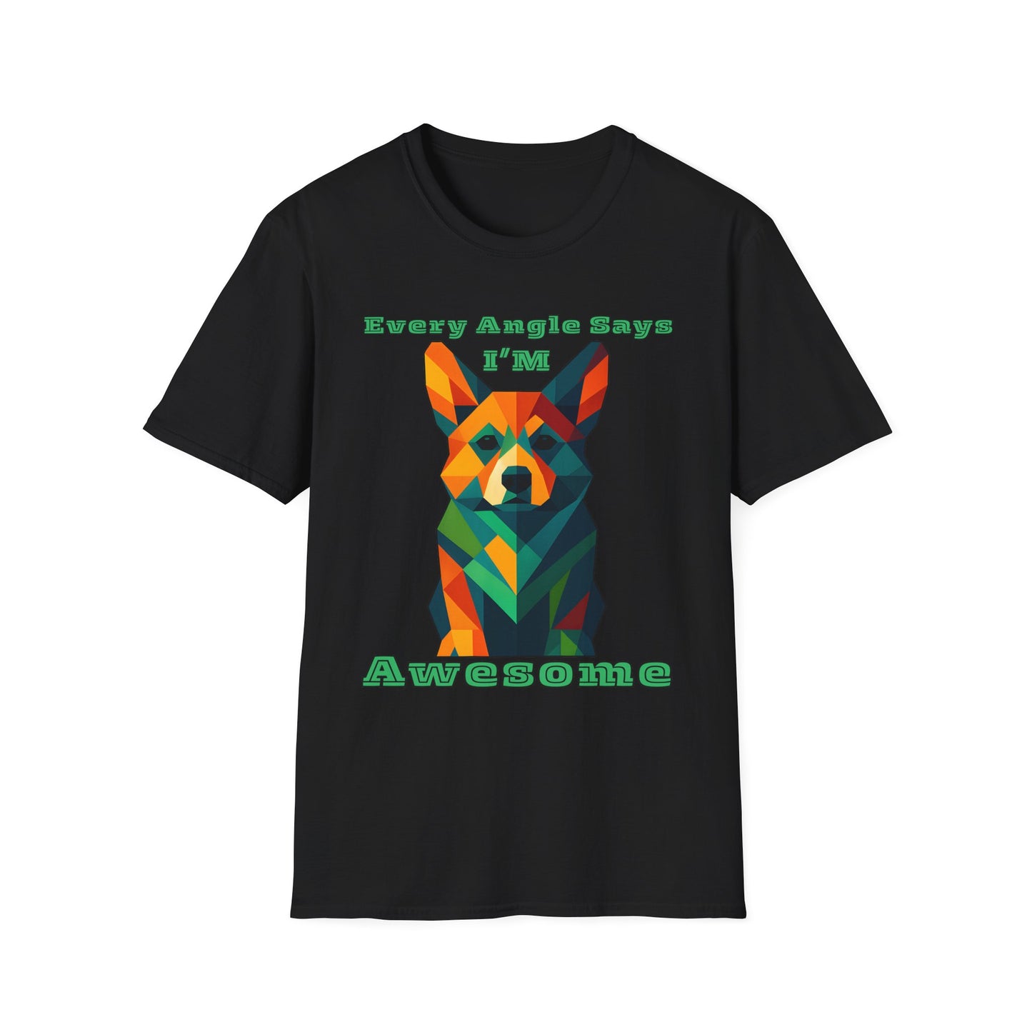 Colorful Dog Art T-Shirt | Every Angle Says I'm Awesome | Unisex Graphic Tee for Pet Lovers, Gift for Dog Owners, Birthday Shirt, Fun [...]
